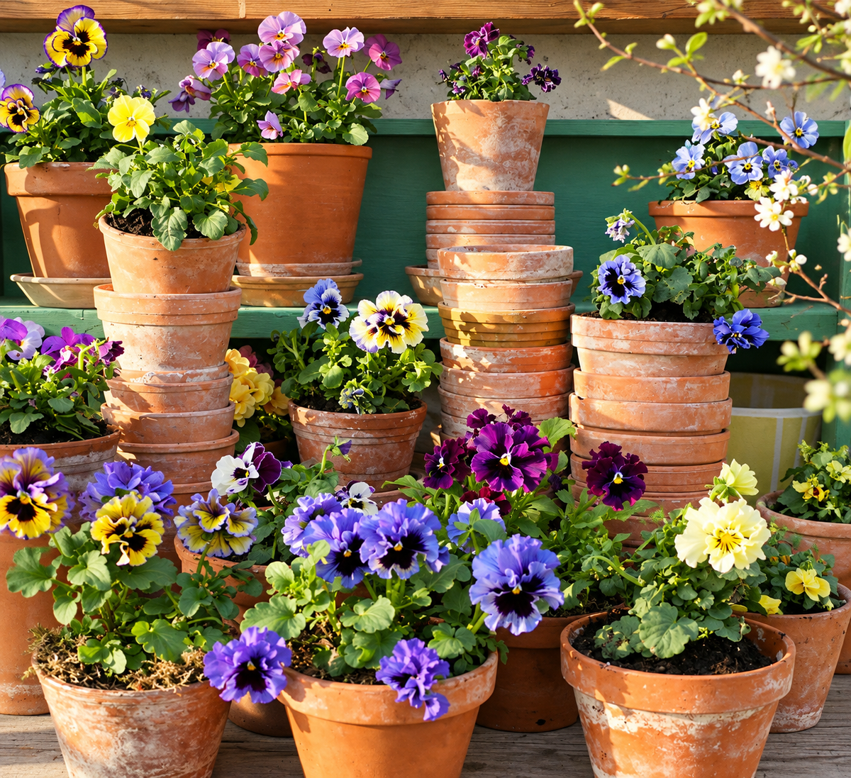 606 Pansy ‘Frizzle Sizzle’ Mix