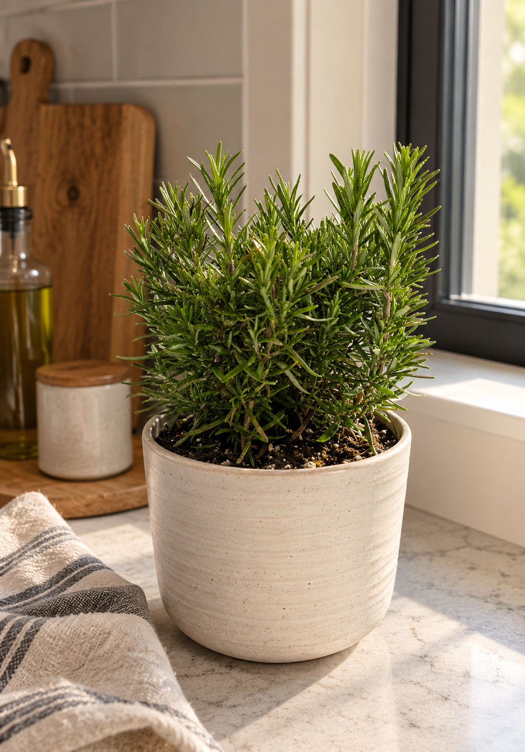 Rosemary with Decorative Berry Pick – 6" Pot