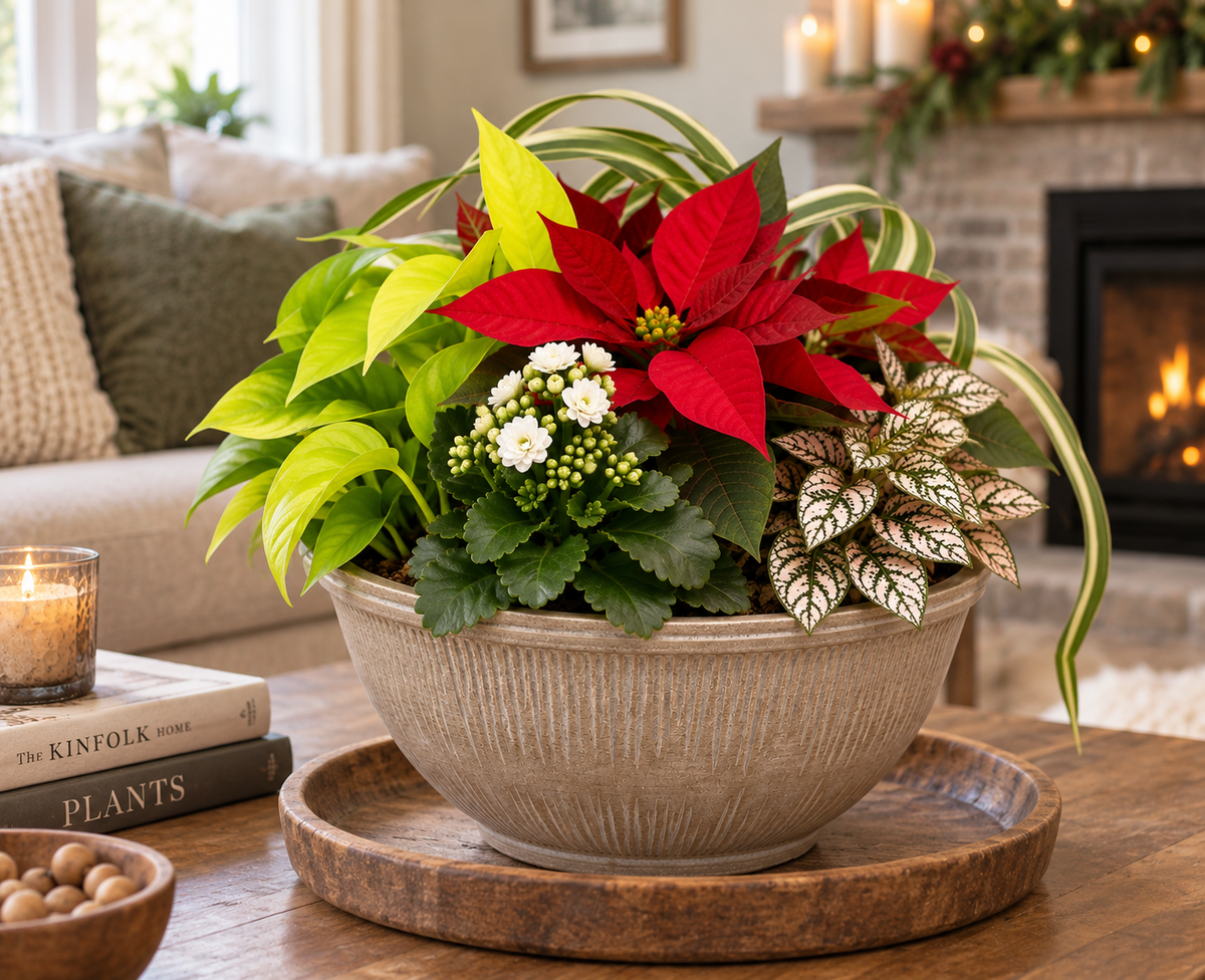 Large Holiday Planter — 12" Bowl