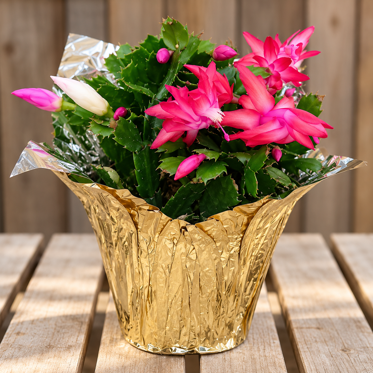 Christmas Cactus – Assorted Colours – 6" Pot