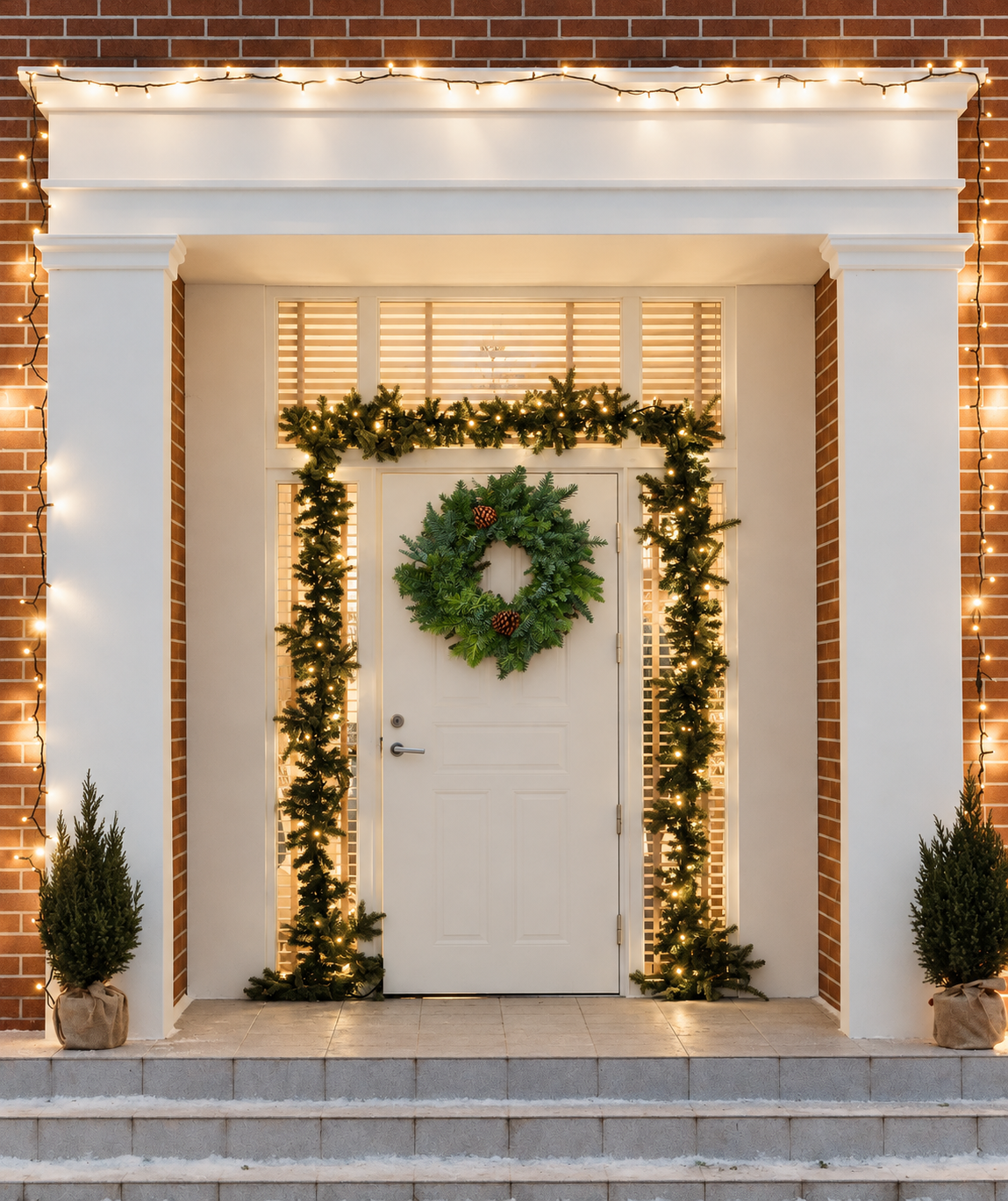 22" Noble Fir Wreath — 2 Cones