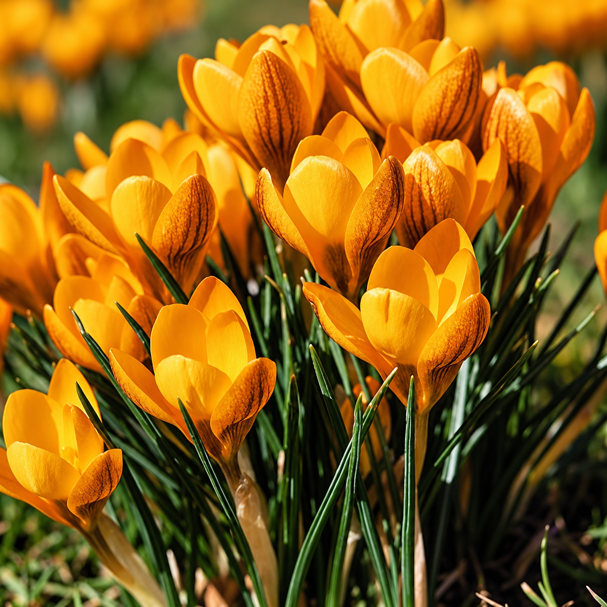 Crocus Bulbs – ‘Orange Monarch’